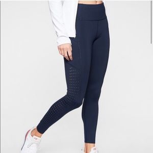 Athleta Contender Laser-cut leggings